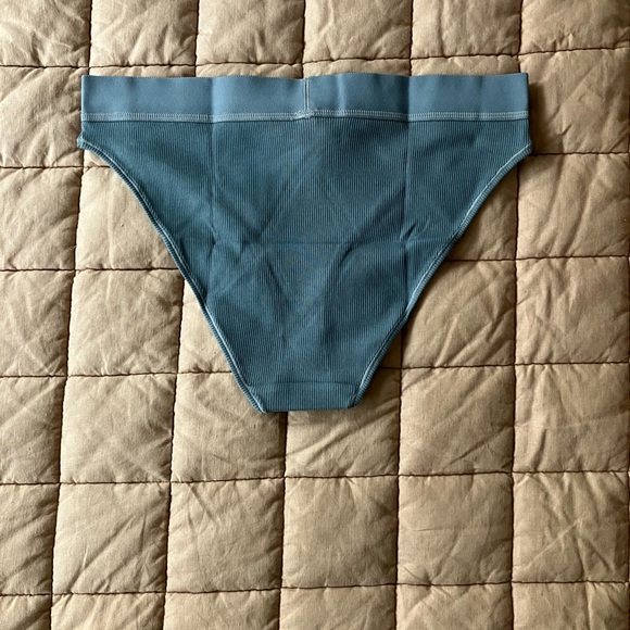 Skims Cotton Rib Mid Rise Brief - Kyanite - Large - Picture 5 of 7